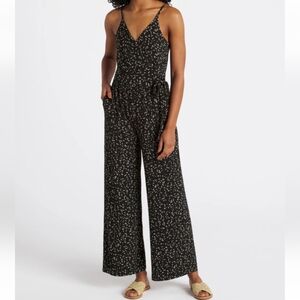 Black and White print Jumpsuit with pockets Kaileigh Women's XXL Stich Fix